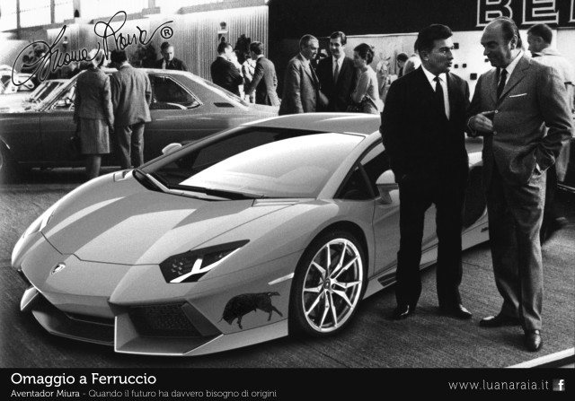 Opera realizzata come omaggio a Ferruccio ed esposta  in occasione Modena Motor Gallery